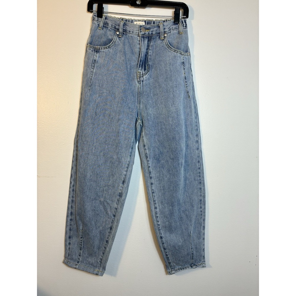 POL Barrel Jeans Sz Small Light Wash 100% Cotton Casual